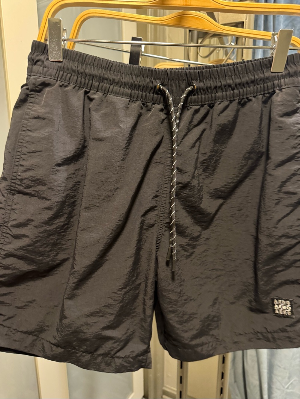 Aeropostale Black Men's Elastic Waist Shorts - Great Condition